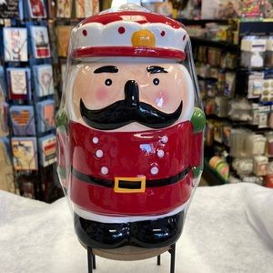 Toy soldier Christmas cookie jar